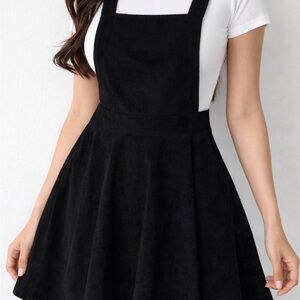 Black Pinafore Dress corduroy Size 1X